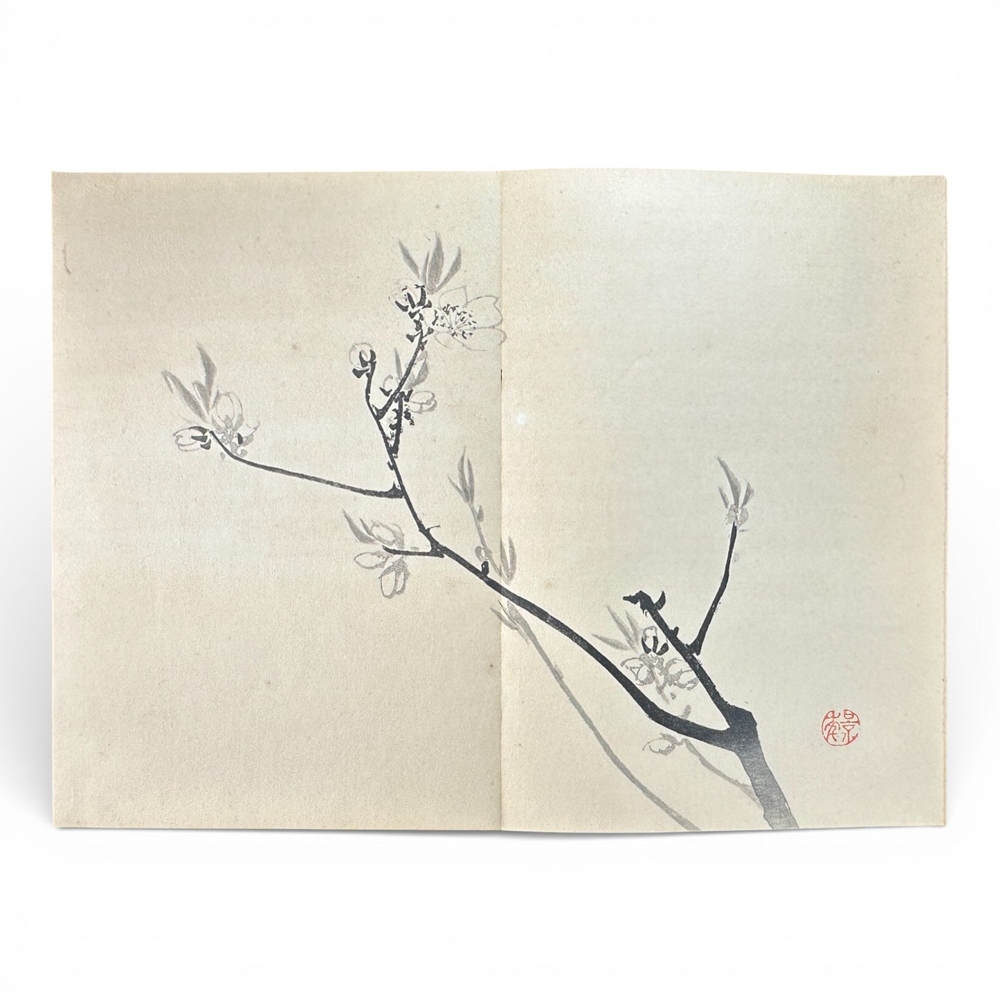Keinen Shūgachō Vol. 2 – Antique Japanese Painting Album, Meiji 39 (1906), Ministry of Education Approved - B195