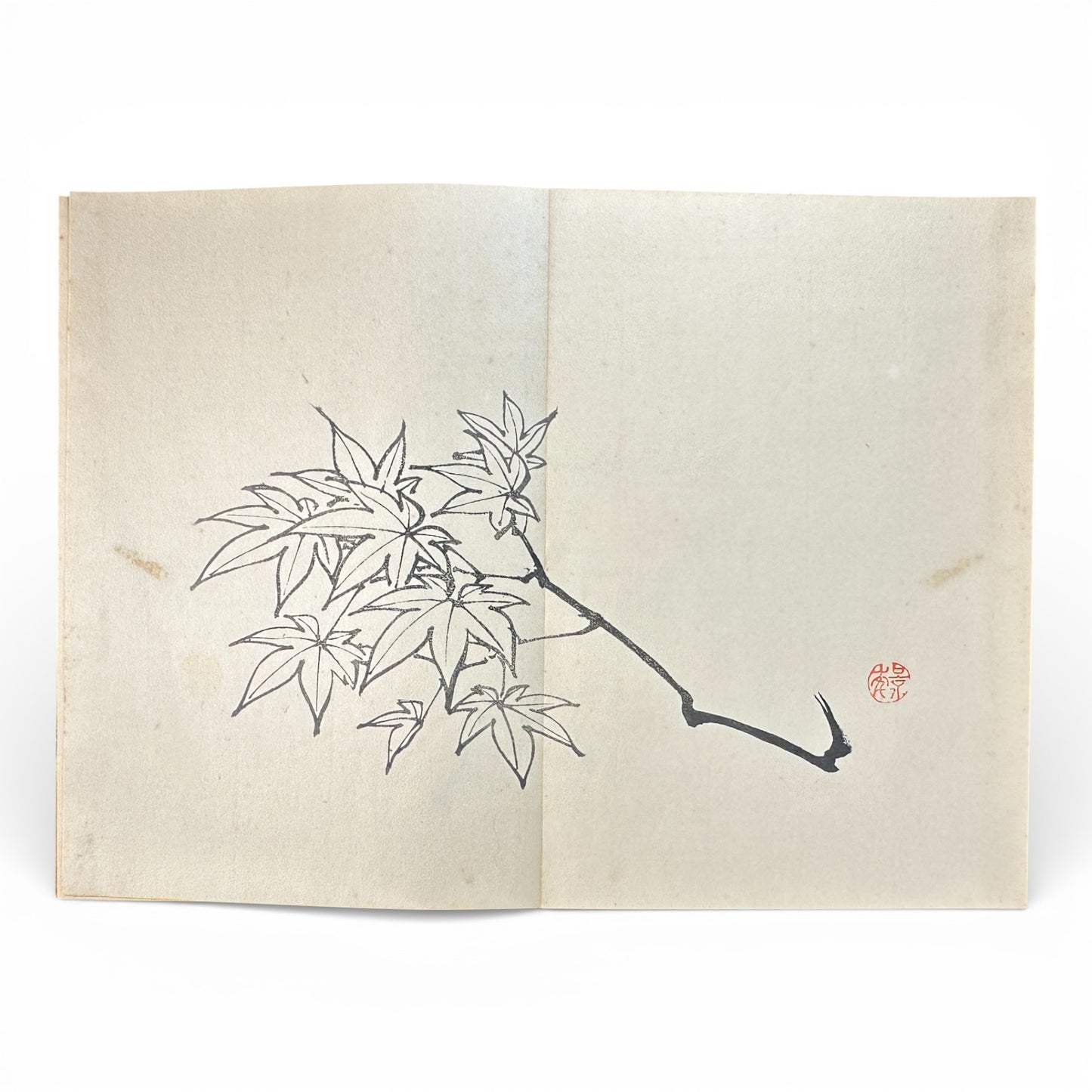 Keinen Shūgachō Vol. 2 – Antique Japanese Painting Album, Meiji 39 (1906), Ministry of Education Approved - B195