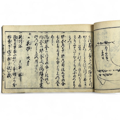 万寶全書 (Manpō Zensho) – Edo Period Japanese Woodblock Book – Illustrated Ceramics & Scholar Objects Reference – Rare Antique-B22