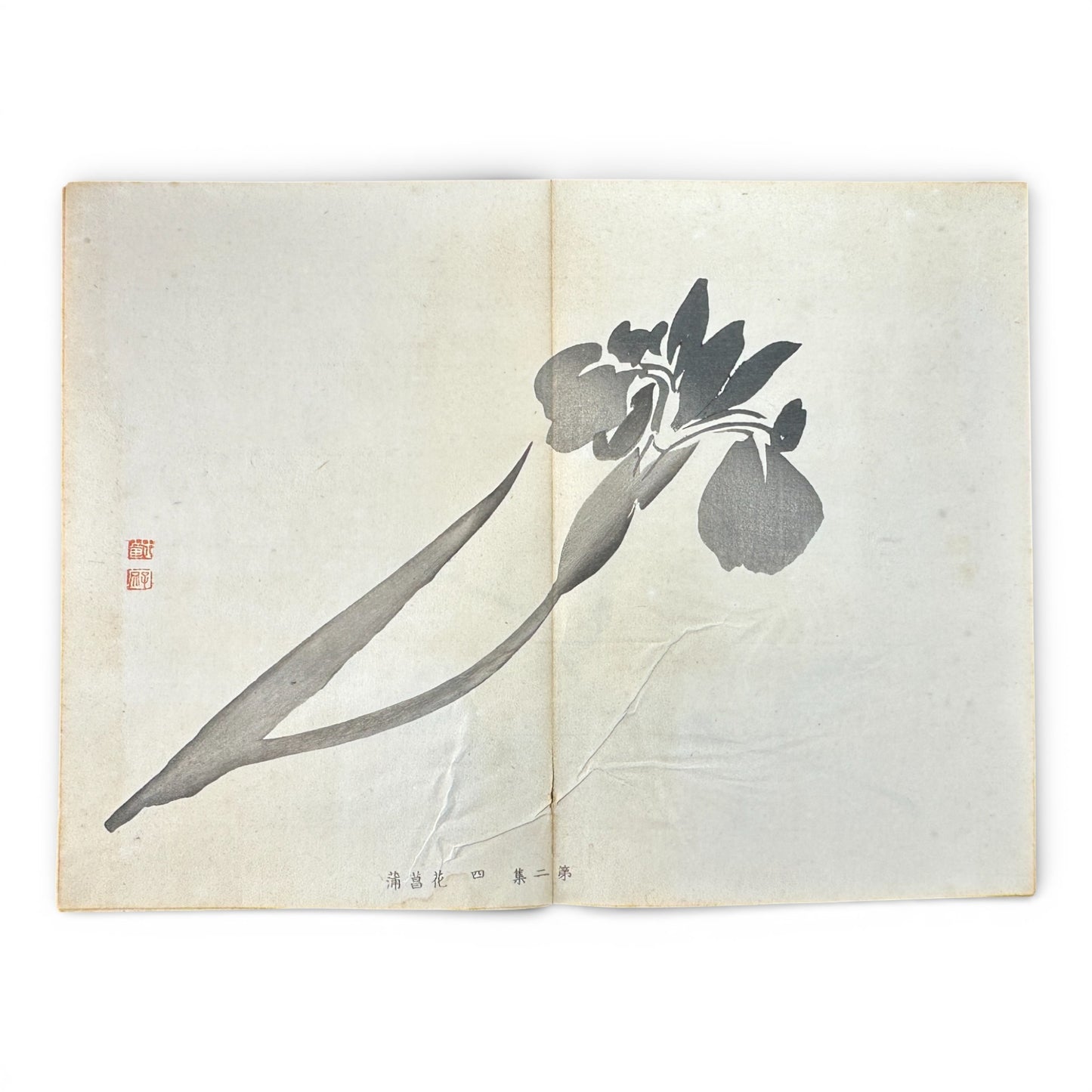 Shūsho Hyakudai Vol. 2 – Antique Japanese Painting Album, Meiji Period (1900s), Botanical & Genre Art - B196