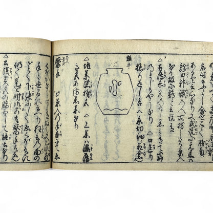古今和漢萬寶全書 (Kokin Wakan Manpō Zensho) – Edo Period Japanese Woodblock Book – Illustrated Tea Utensil & Scholar Object Compendium – Rare Antique-B23
