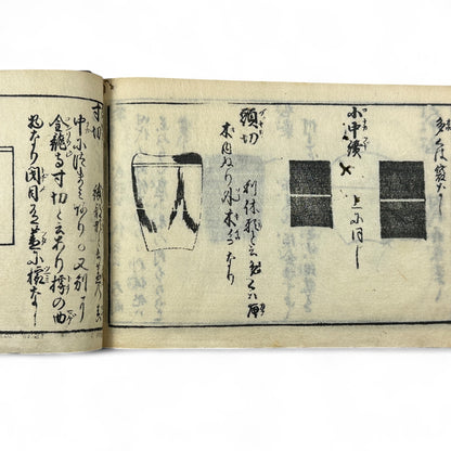 古今和漢萬寶全書 (Kokin Wakan Manpō Zensho) – Edo Period Japanese Woodblock Book – Illustrated Tea Utensil & Scholar Object Compendium – Rare Antique-B23