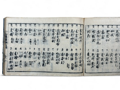 古今和漢萬寶全書 (Kokin Wakan Manpō Zensho) – Edo Period Japanese Woodblock Book – Illustrated Calligraphy & Seal Reference – Scholar Tools – Rare Antique-B24