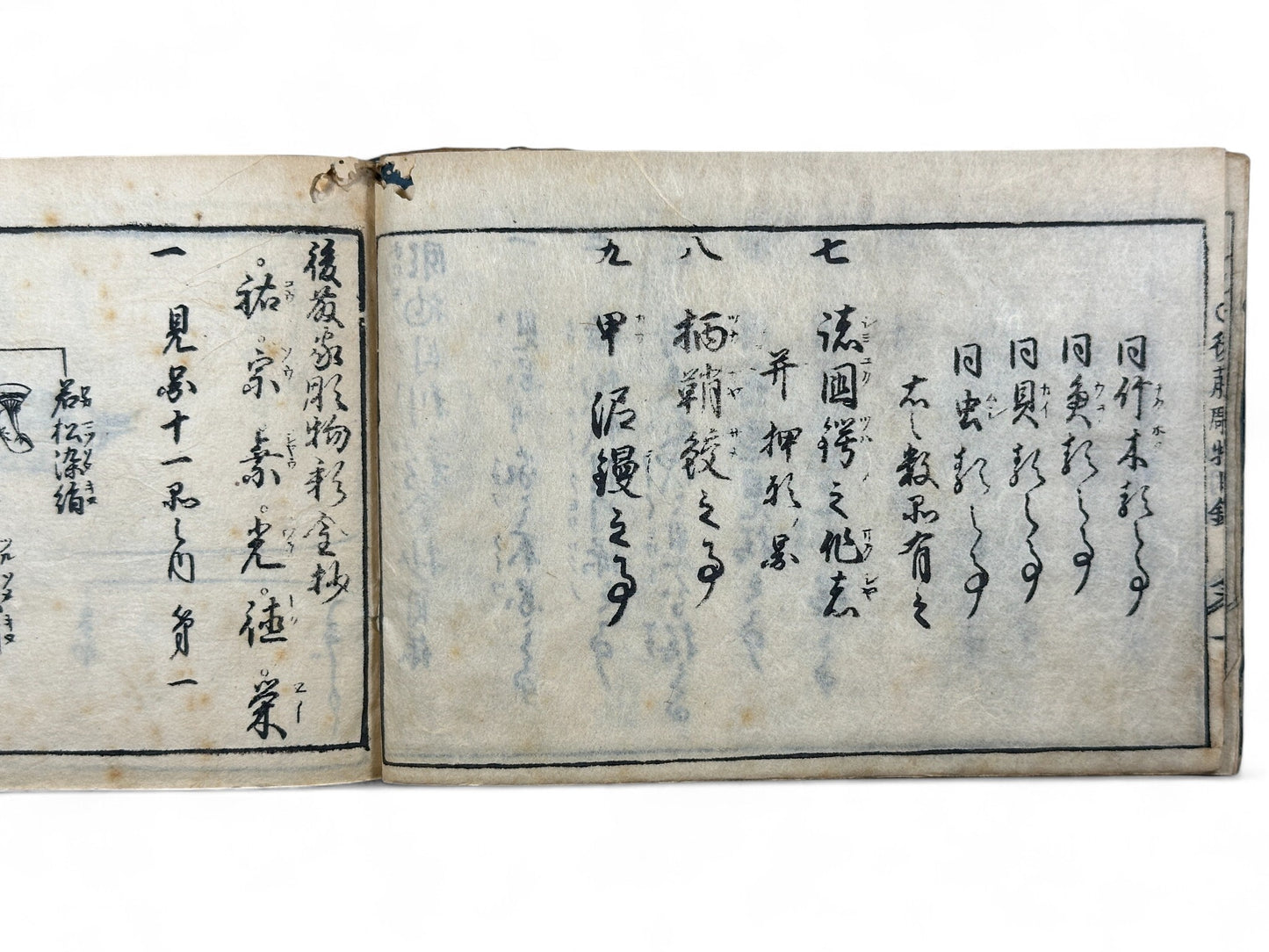 古今和漢萬寶全書 (Kokin Wakan Manpō Zensho) – Edo Period Japanese Woodblock Book – Metalwork & Crest Designs (Kamon) – Decorative Arts Encyclopedia – Rare Antique-B25