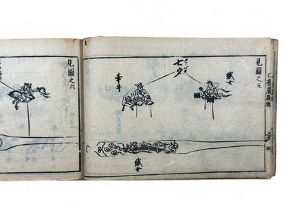 古今和漢萬寶全書 (Kokin Wakan Manpō Zensho) – Edo Period Japanese Woodblock Book – Metalwork & Crest Designs (Kamon) – Decorative Arts Encyclopedia – Rare Antique-B25