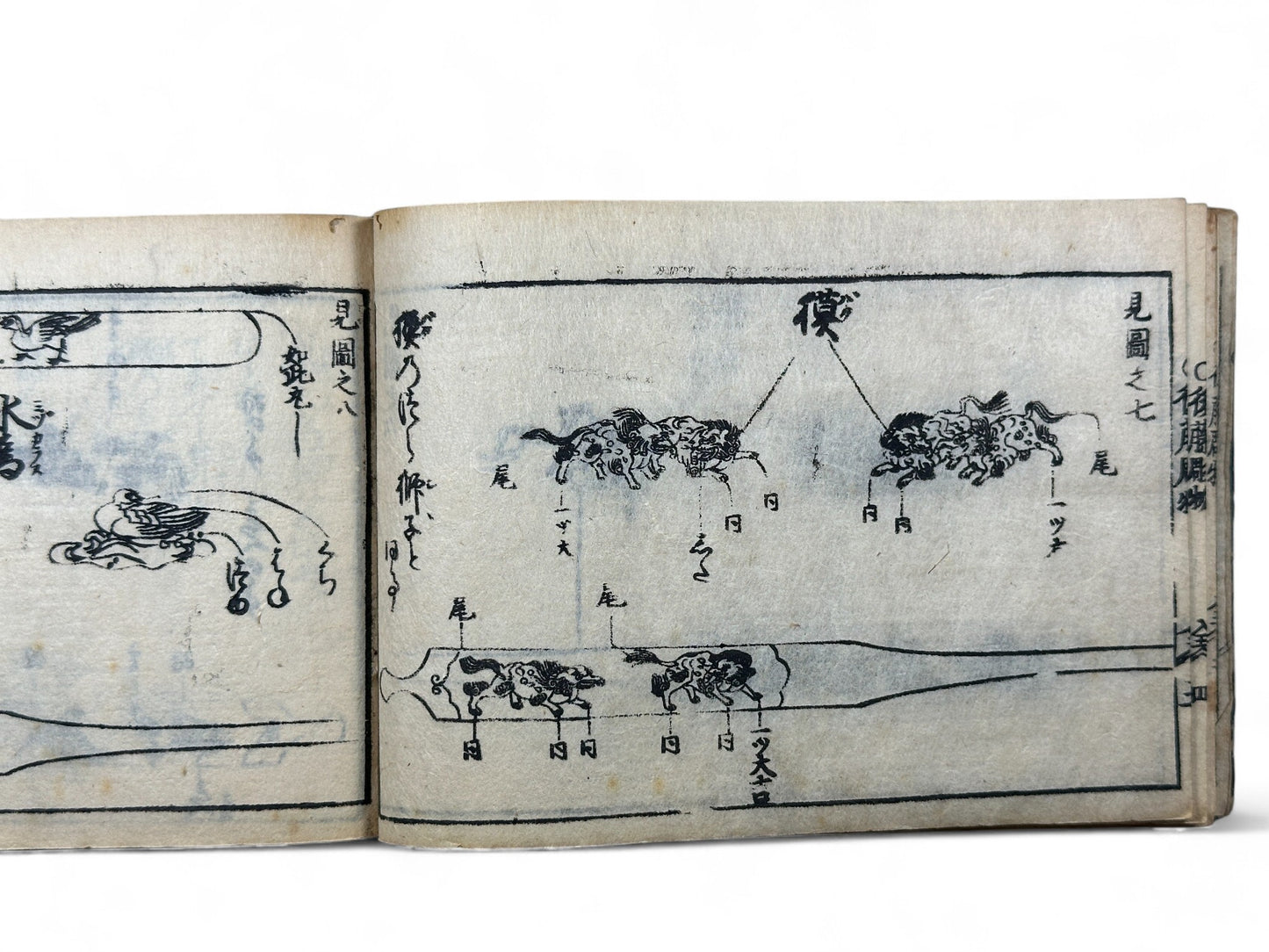 古今和漢萬寶全書 (Kokin Wakan Manpō Zensho) – Edo Period Japanese Woodblock Book – Metalwork & Crest Designs (Kamon) – Decorative Arts Encyclopedia – Rare Antique-B25