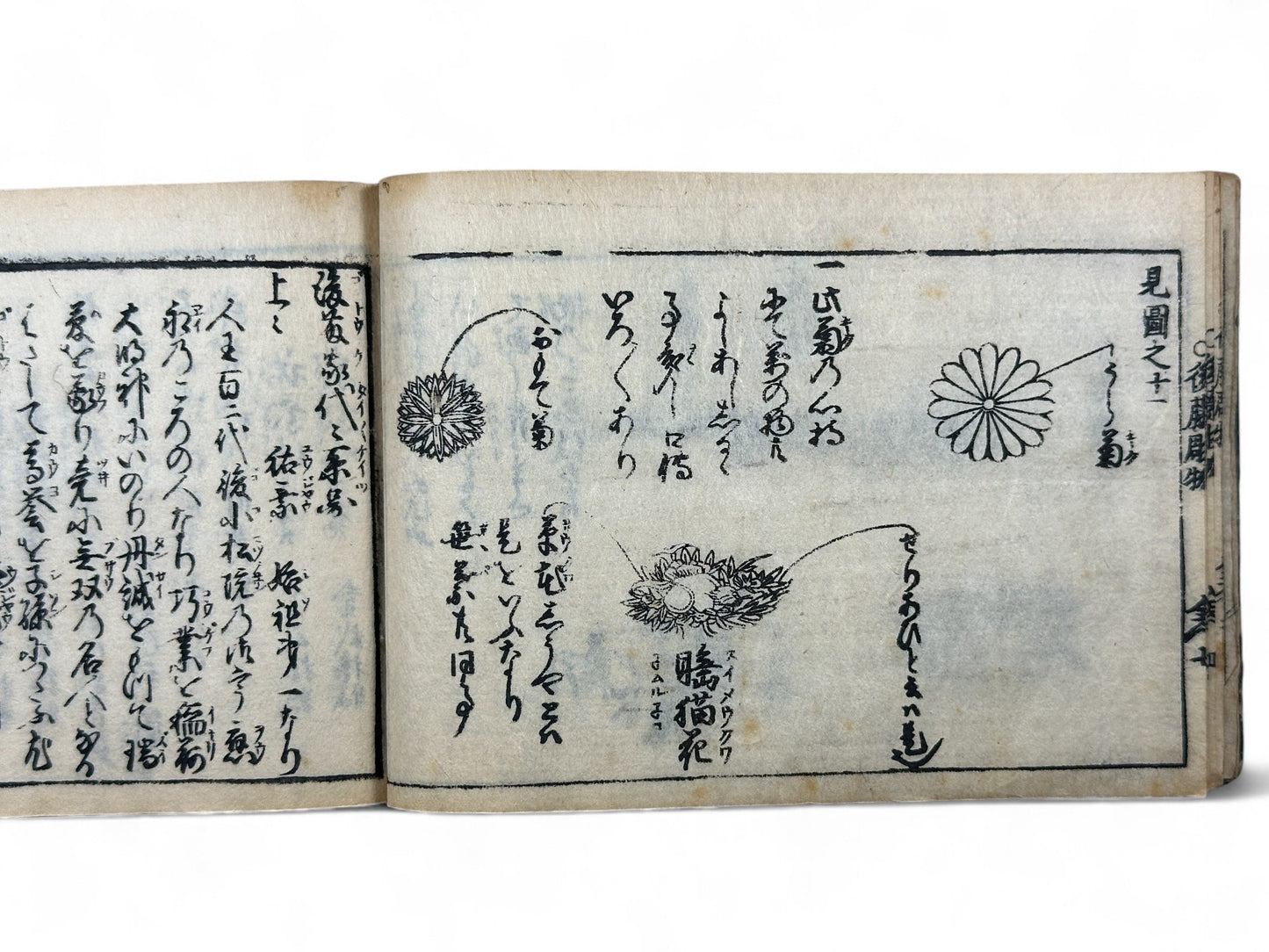 古今和漢萬寶全書 (Kokin Wakan Manpō Zensho) – Edo Period Japanese Woodblock Book – Metalwork & Crest Designs (Kamon) – Decorative Arts Encyclopedia – Rare Antique-B25