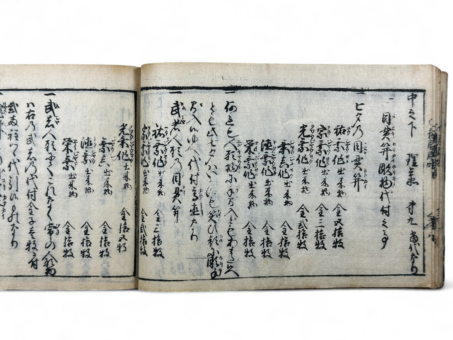 古今和漢萬寶全書 (Kokin Wakan Manpō Zensho) – Edo Period Japanese Woodblock Book – Metalwork & Crest Designs (Kamon) – Decorative Arts Encyclopedia – Rare Antique-B25