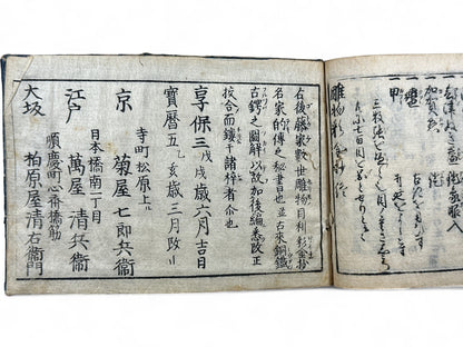 古今和漢萬寶全書 (Kokin Wakan Manpō Zensho) – Edo Period Japanese Woodblock Book – Metalwork & Crest Designs (Kamon) – Decorative Arts Encyclopedia – Rare Antique-B25