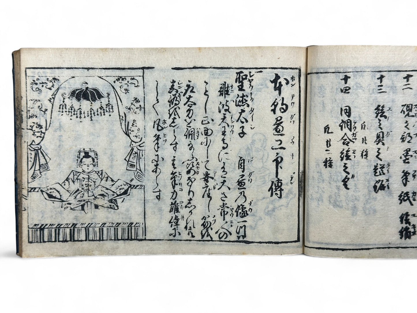 古今和漢萬寶全書 (Kokin Wakan Manpō Zensho) – Edo Period Japanese Woodblock Book – Illustrated Portraits & Legendary Figures – Historical Encyclopedia – Rare Antique-B26