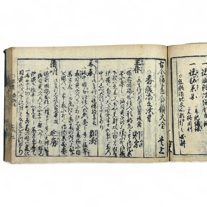 古今鍛冶系図大全 (Kokon Kaji Keizu Taizen) – Edo Period Japanese Swordsmith Genealogy Book – Katana Lineages & Blade Illustrations – Antique Woodblock Print-B28