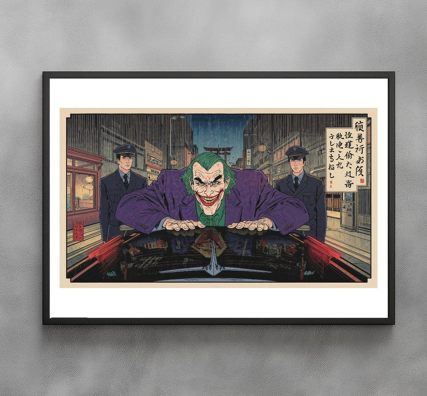Sato Hageshi - Neon Night, Crooked Smile - Signed and numbered 5/10