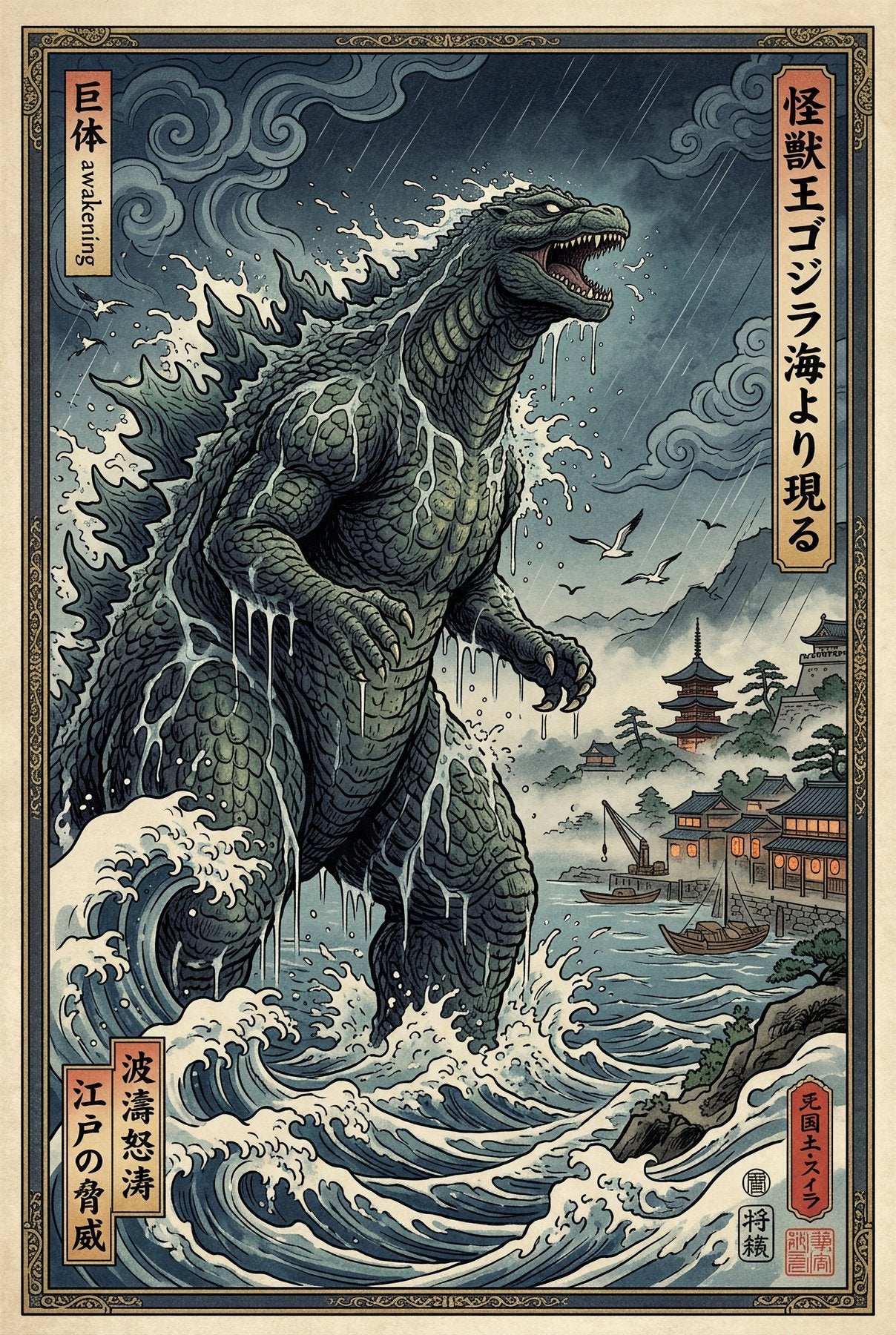 Sato Hageshi - King of the Deep - Signed and Numbered 4/10