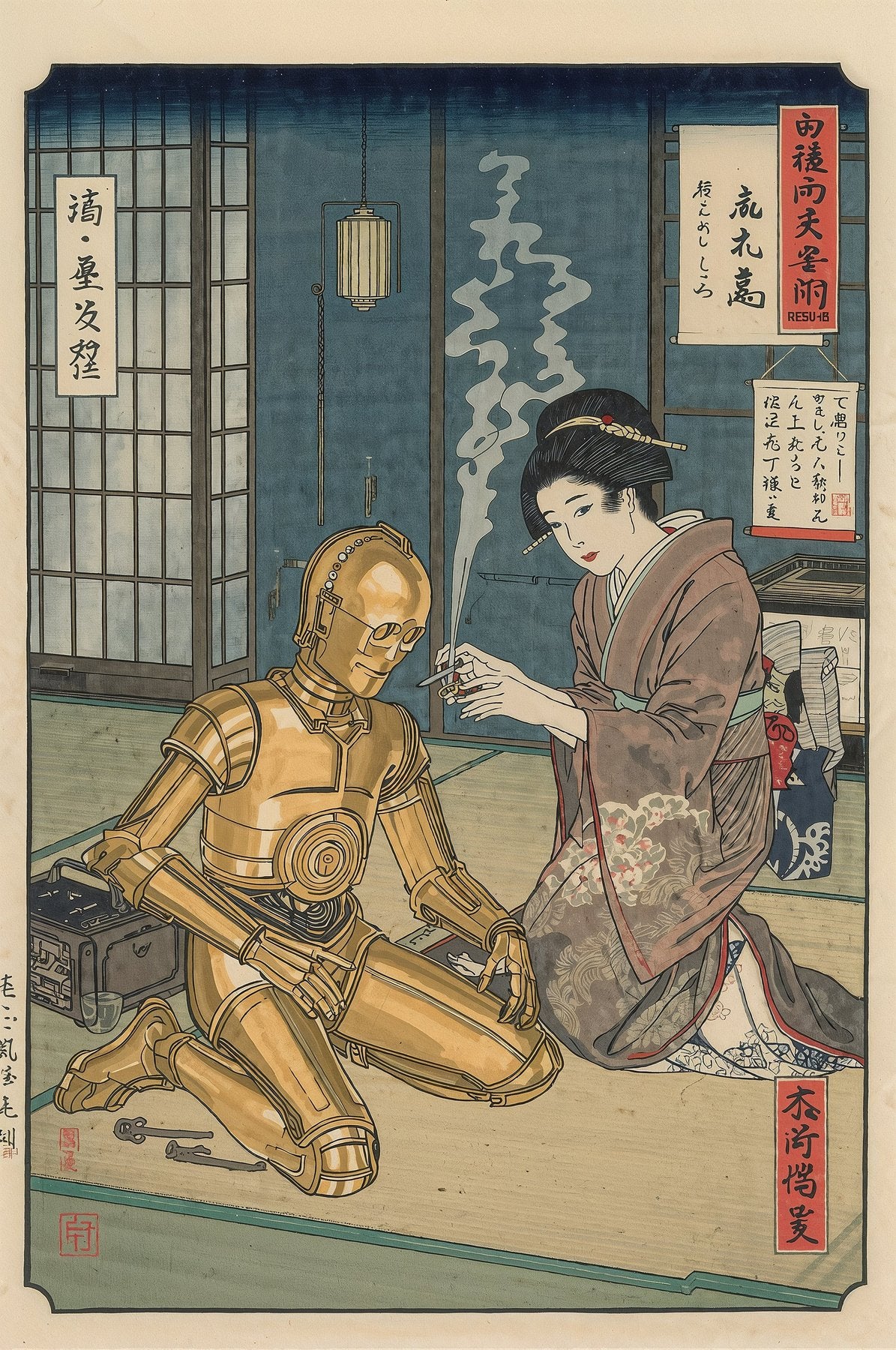 Sato Hageshi - Tea and Circuits - Signed and numbered 6/10