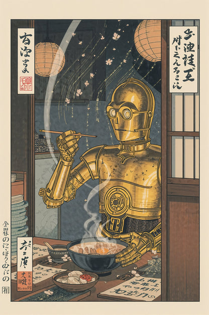 Sato Hageshi - Quiet Ramen Stop - Signed and numbered 6/10