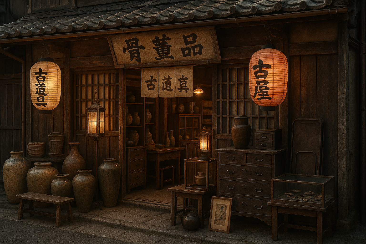 japanese street antique